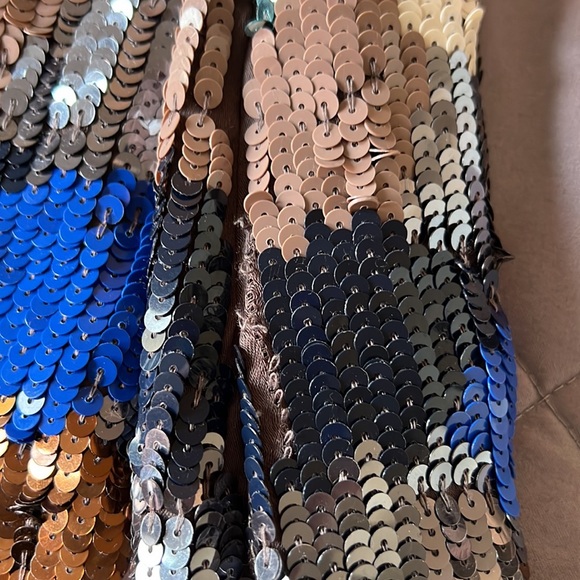 French Connection Paintbox Sequined Mini Skirt - Picture 2 of 3